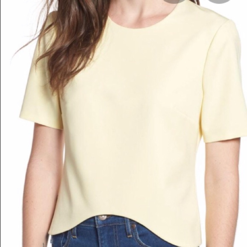 NWT Wayf Yellow Pastel Blouse